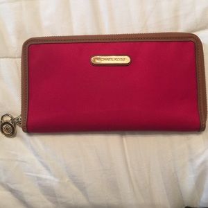 Michael Kors Red Vinyl Wallet
